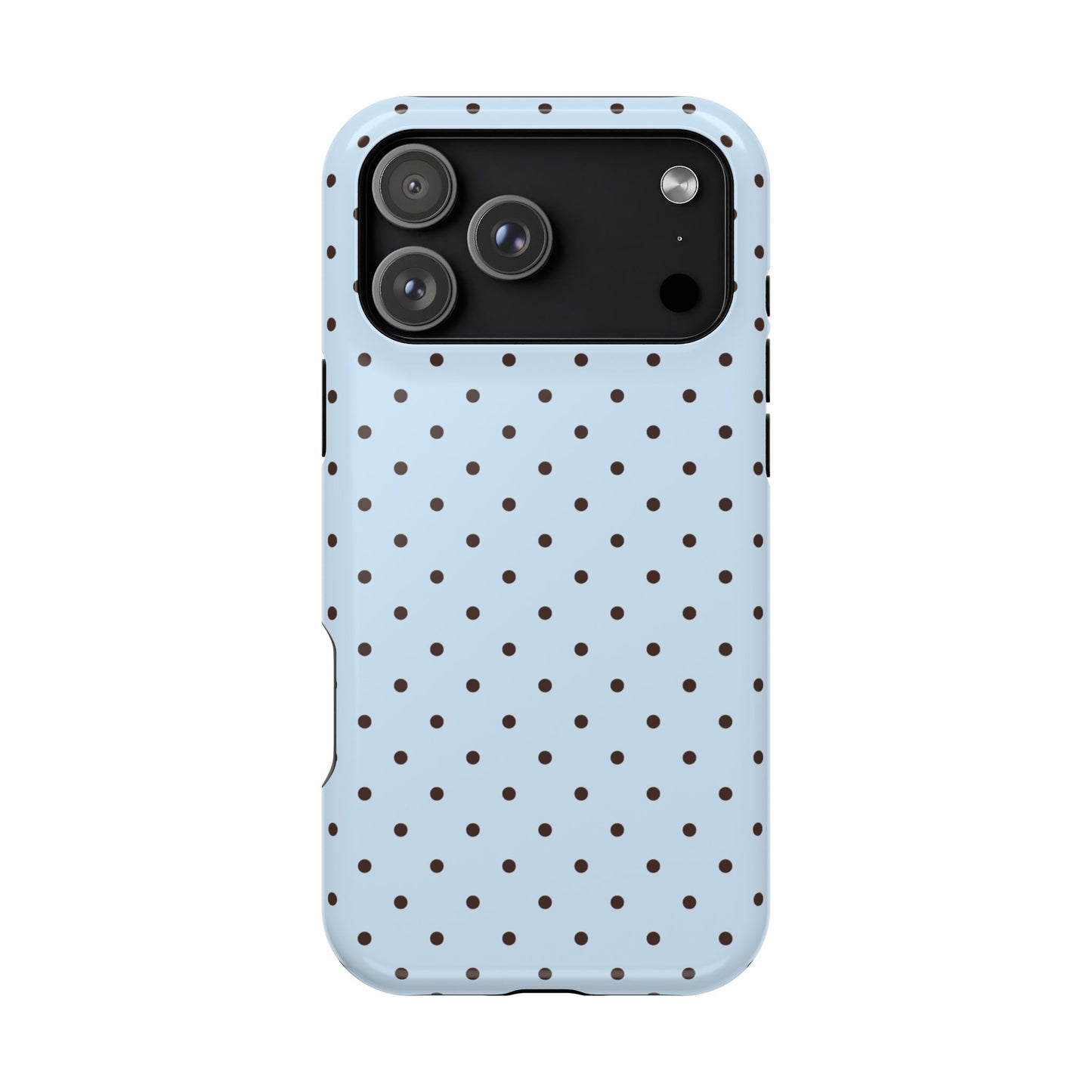 Blueberry Mocha Mini Dots iPhone Case
