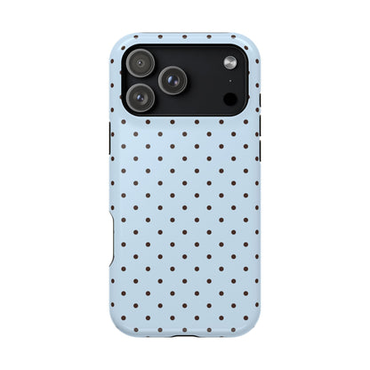 Blueberry Mocha Mini Dots iPhone Case