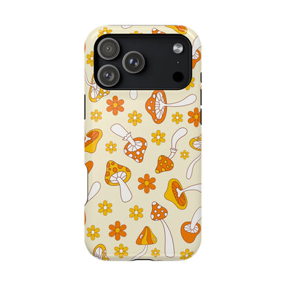 Retro Mushrooms iPhone Case