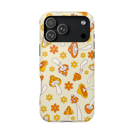 Retro Mushrooms iPhone Case