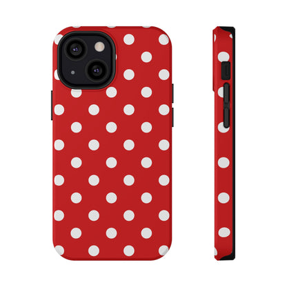 Red Polka Dots iPhone Case
