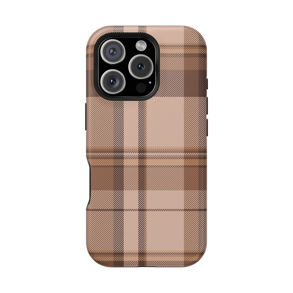 Toffee Plaid iPhone Case