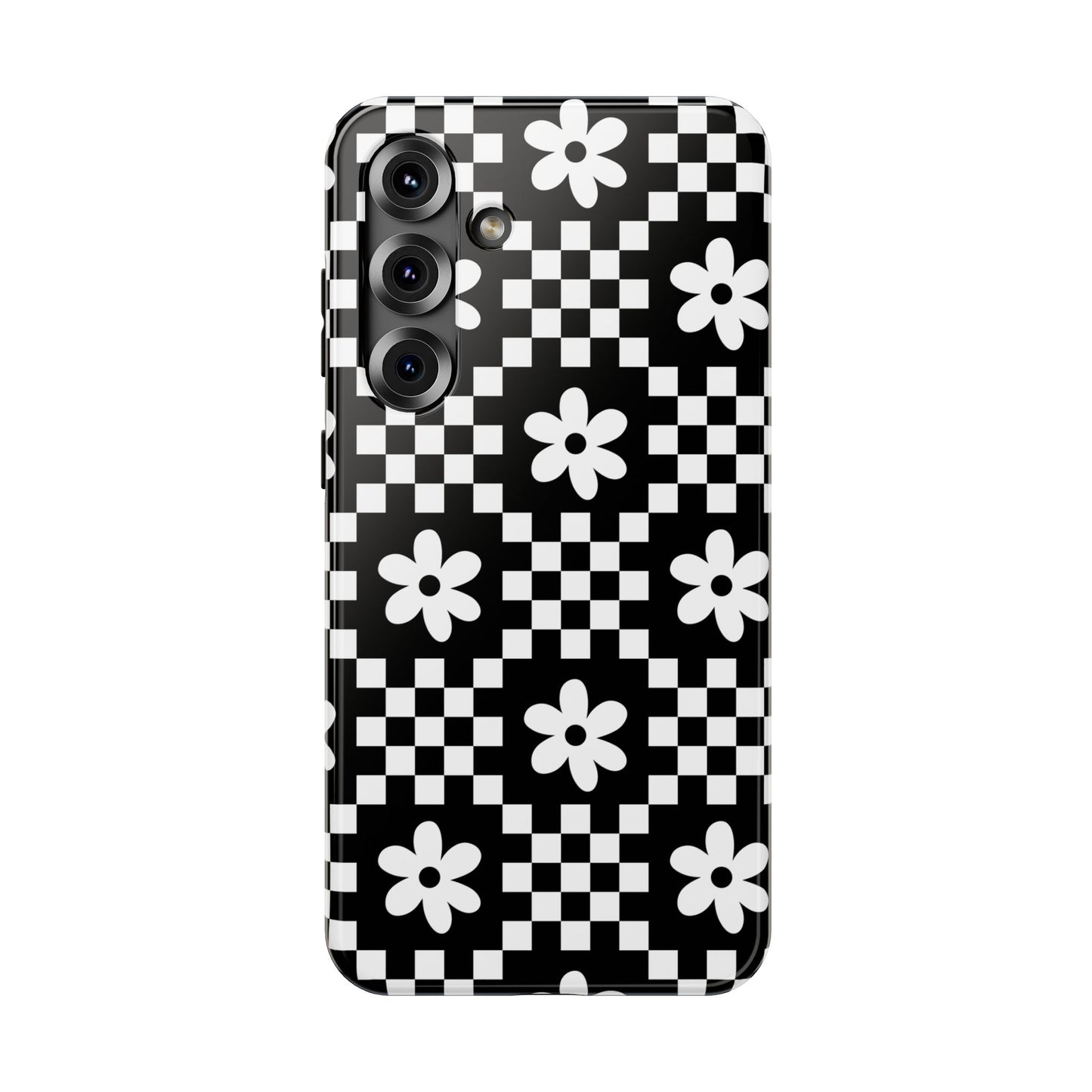 Checkerboard Daisy Samsung Case