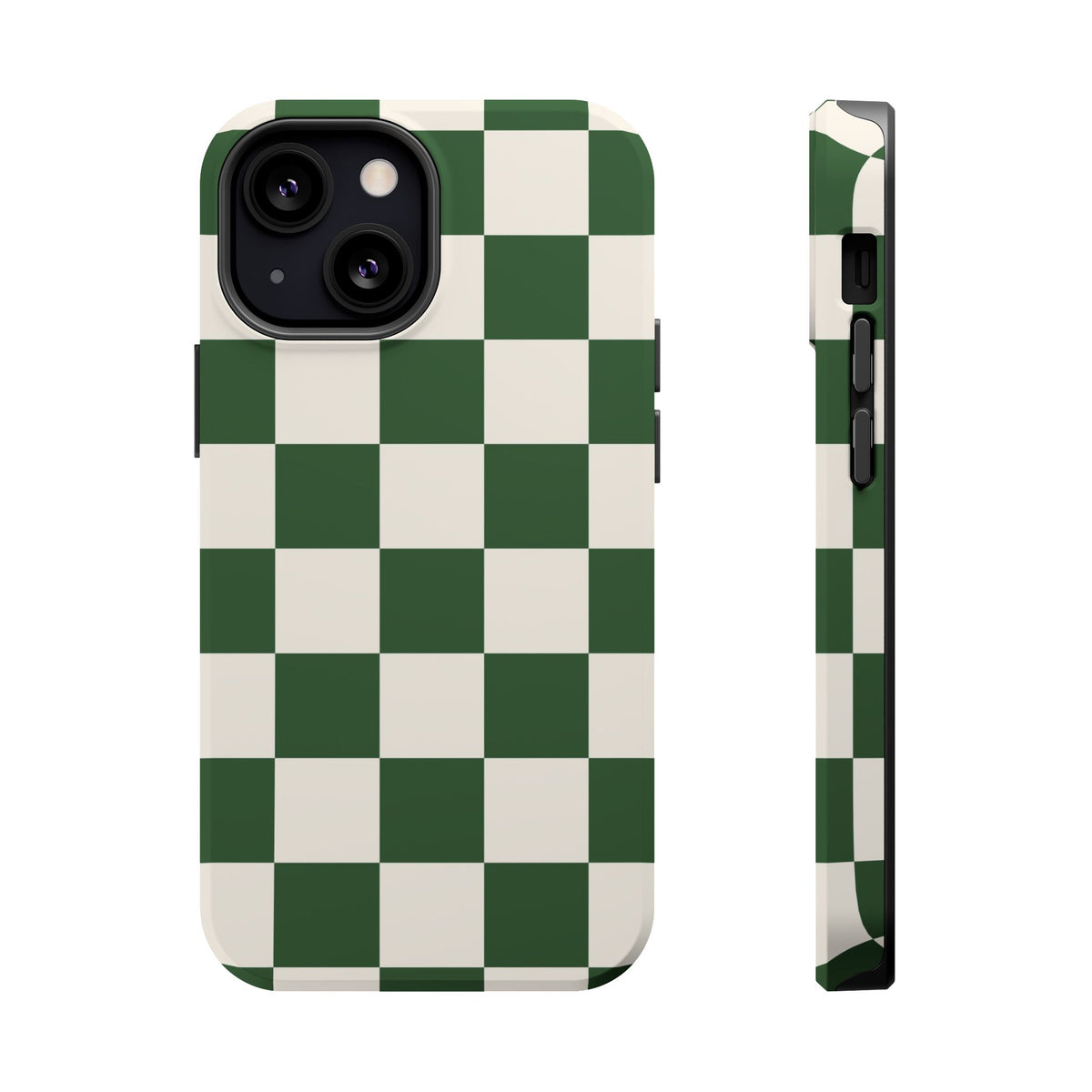 Green Checkered iPhone Case