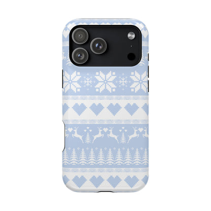 Blue Christmas Sweater iPhone Case