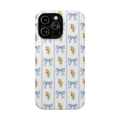 Blue Bows iPhone Case