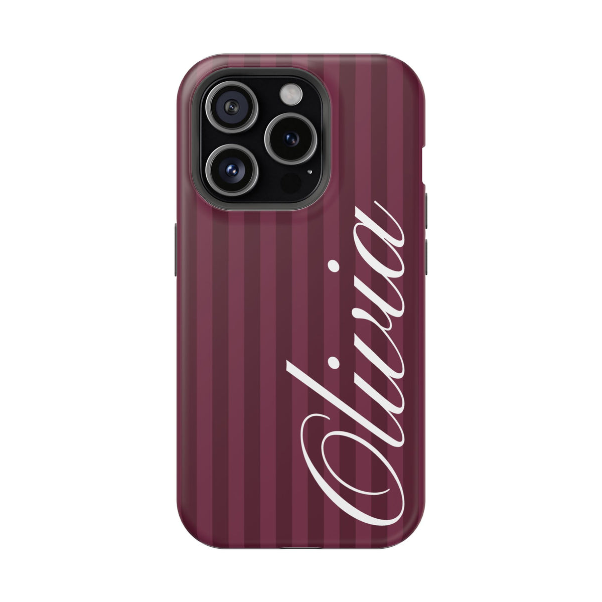 Custom Plum Stripes iPhone Case
