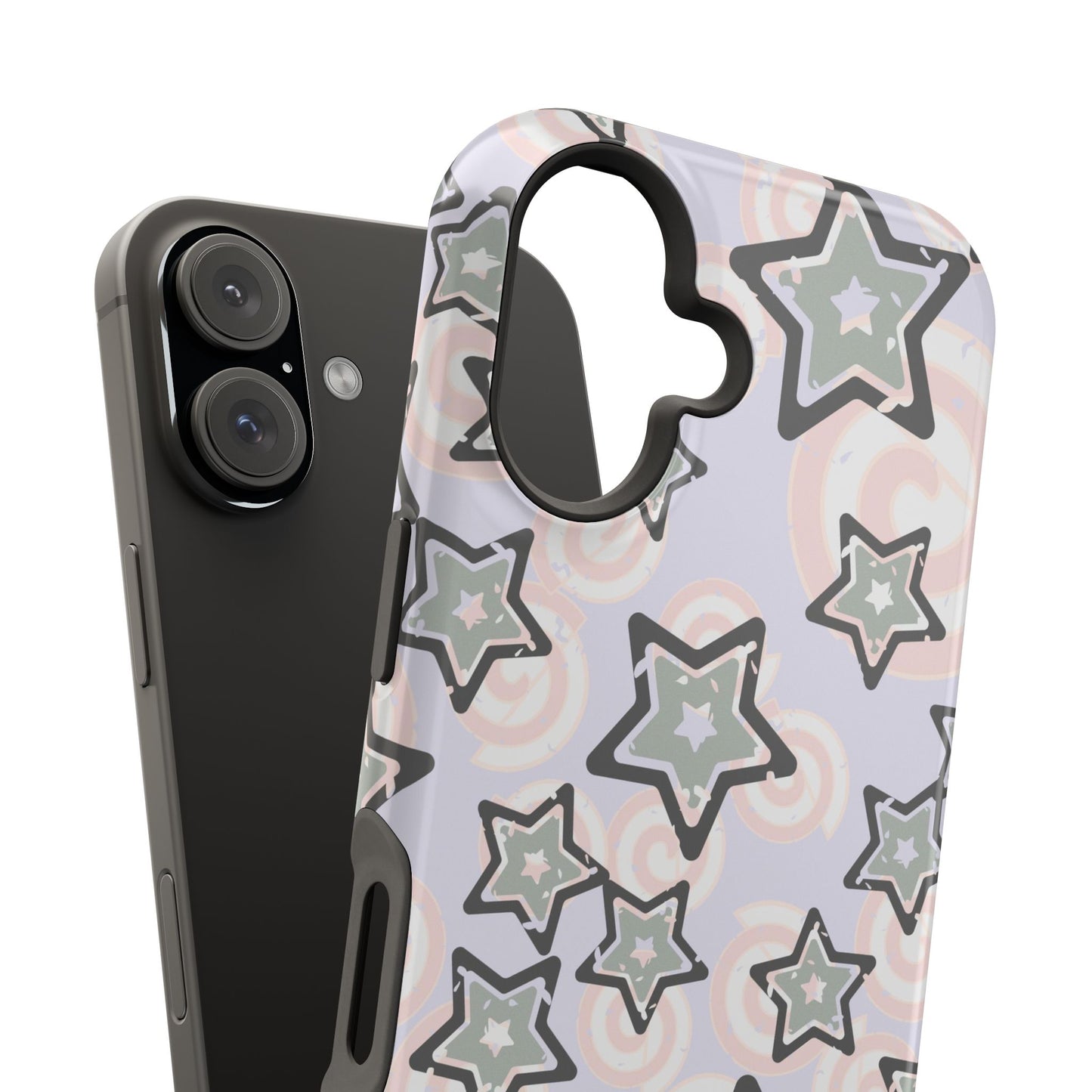 Y2K Gray Star iPhone Case