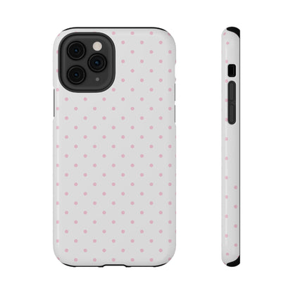 Pink Clouds Mini Dots iPhone Case