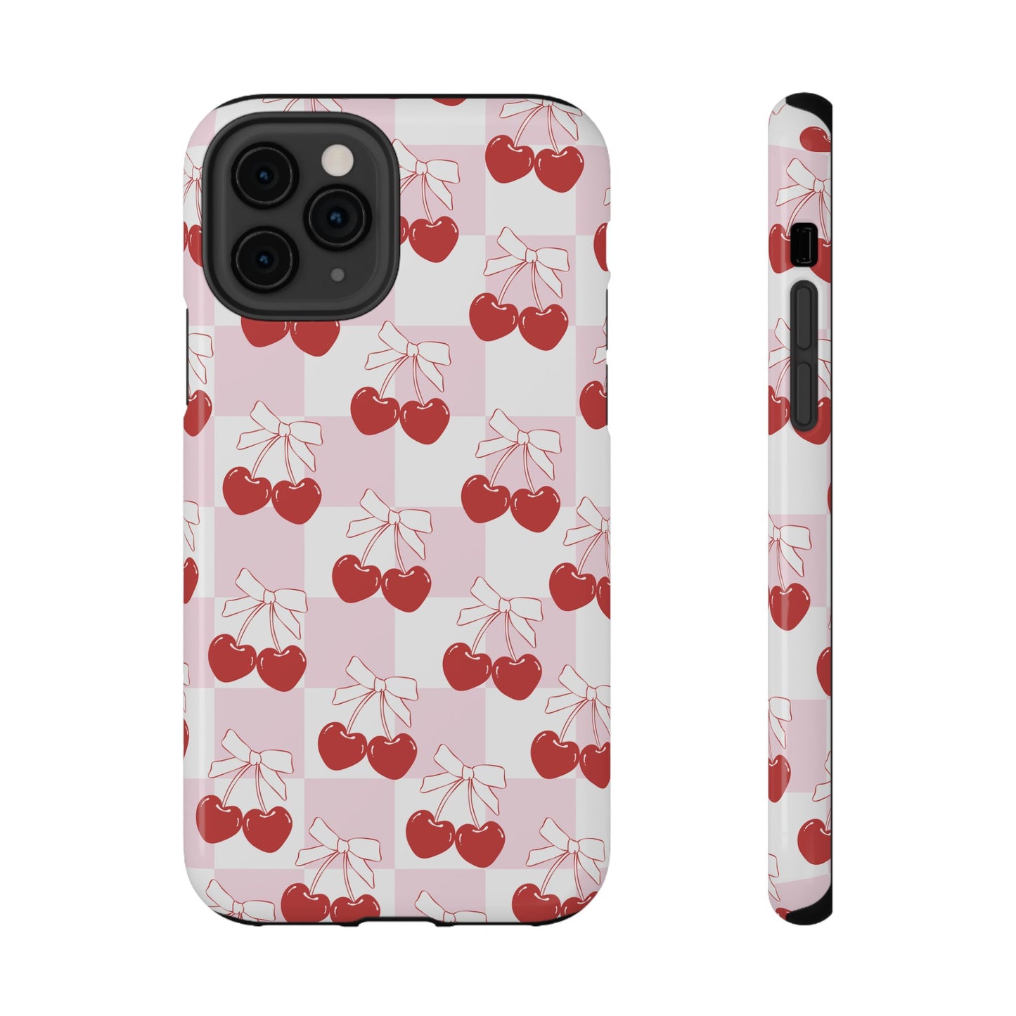Cherry Bows Coquette iPhone Case