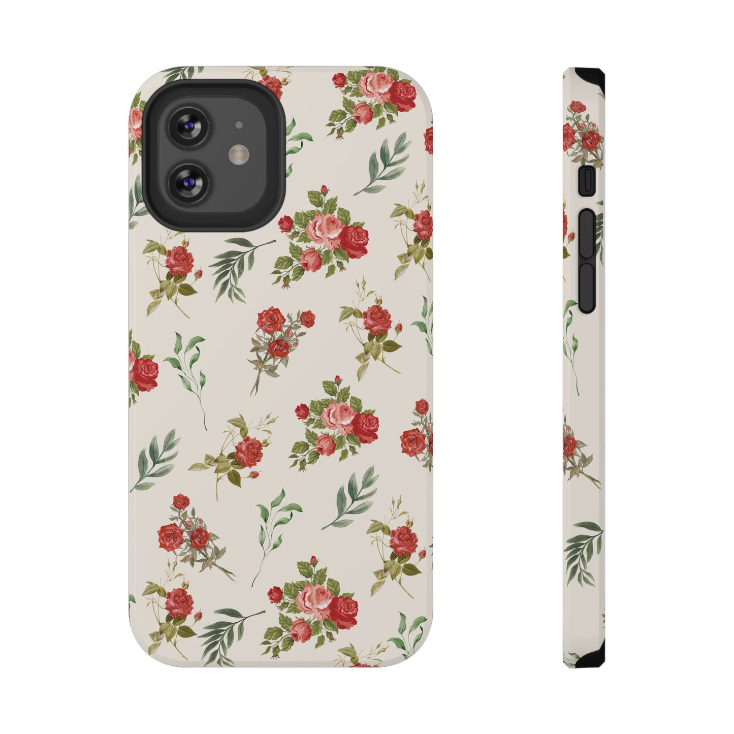 Red Vintage Roses iPhone Case