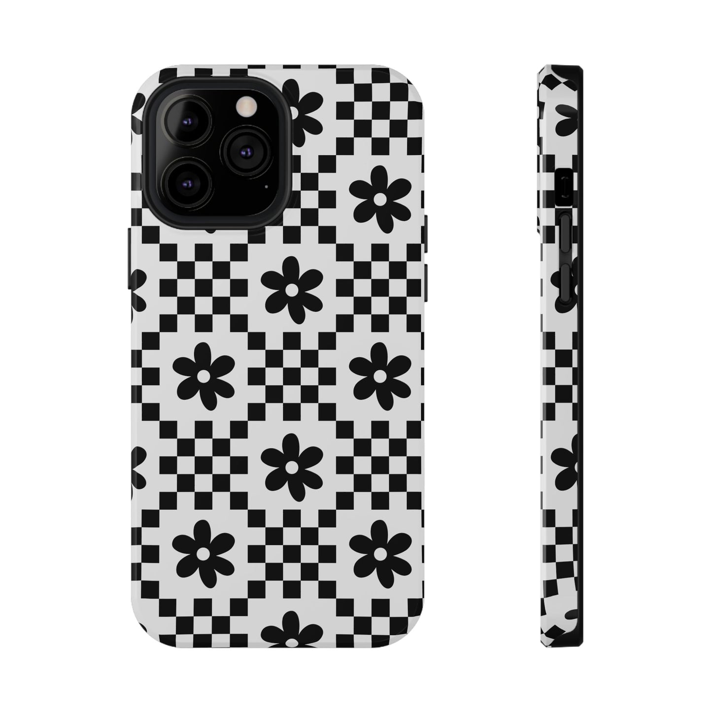 Monochrome Daisy iPhone Case
