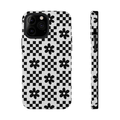 Monochrome Daisy iPhone Case