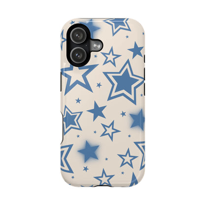 Beige & Blue Stardust iPhone Case