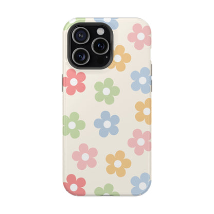 Preppy Retro Flowers iPhone Case