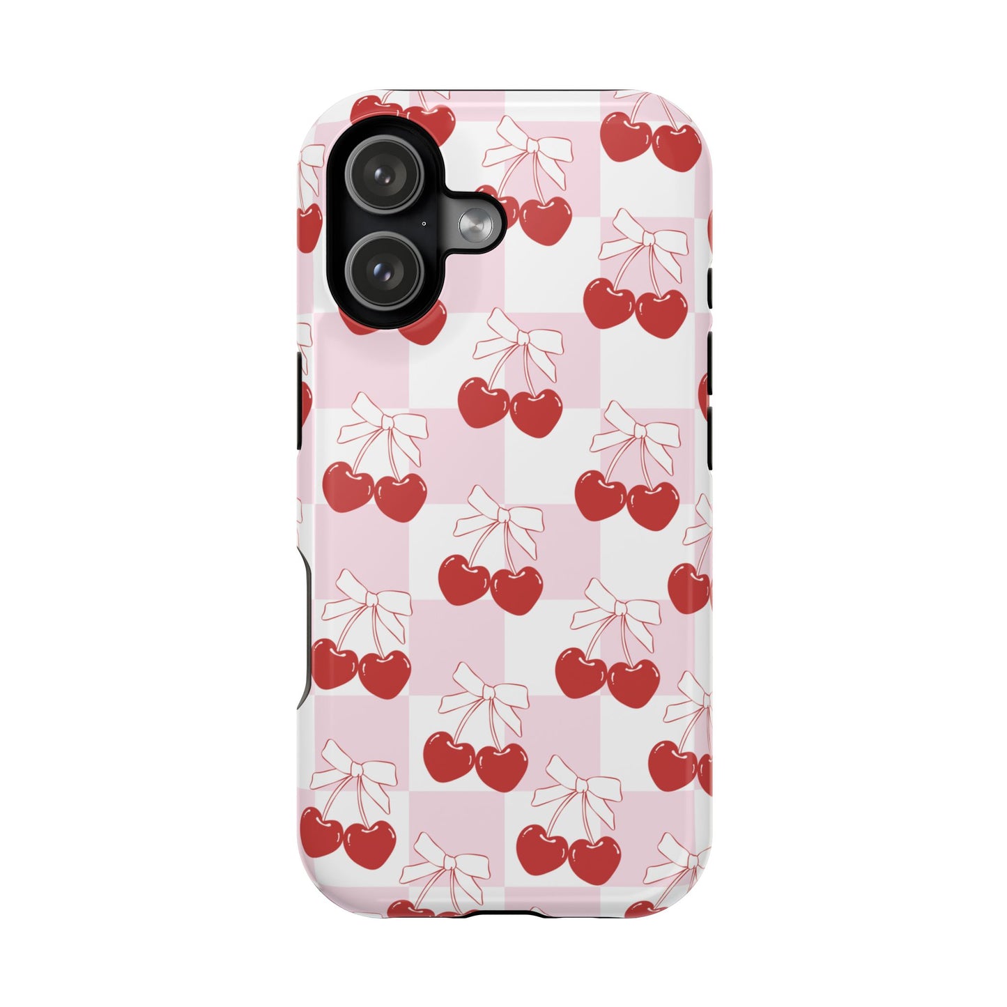 Cherry Bows Coquette iPhone Case