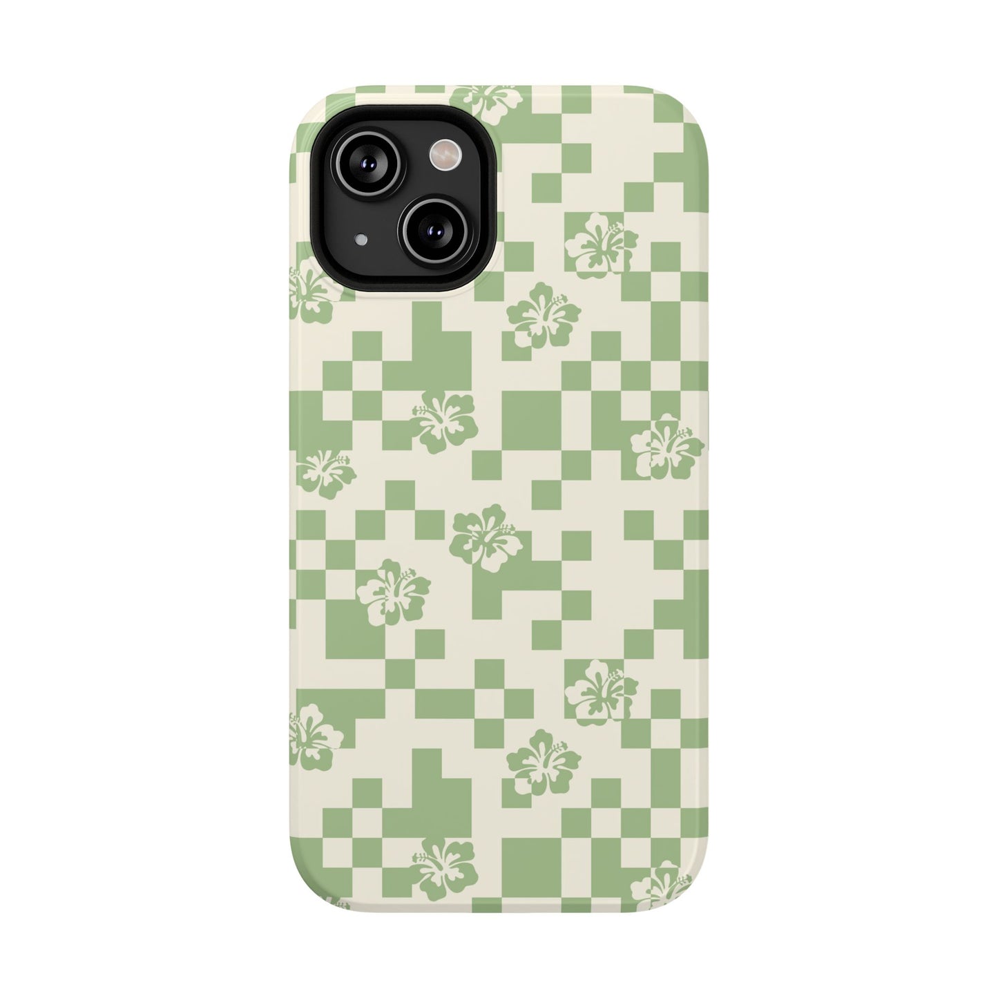 Green Hibiscus iPhone Case