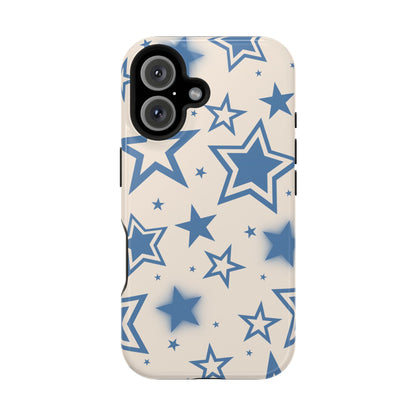 Beige & Blue Stardust iPhone Case