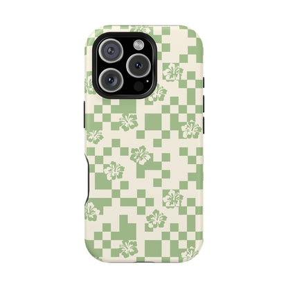 Green Hibiscus iPhone Case