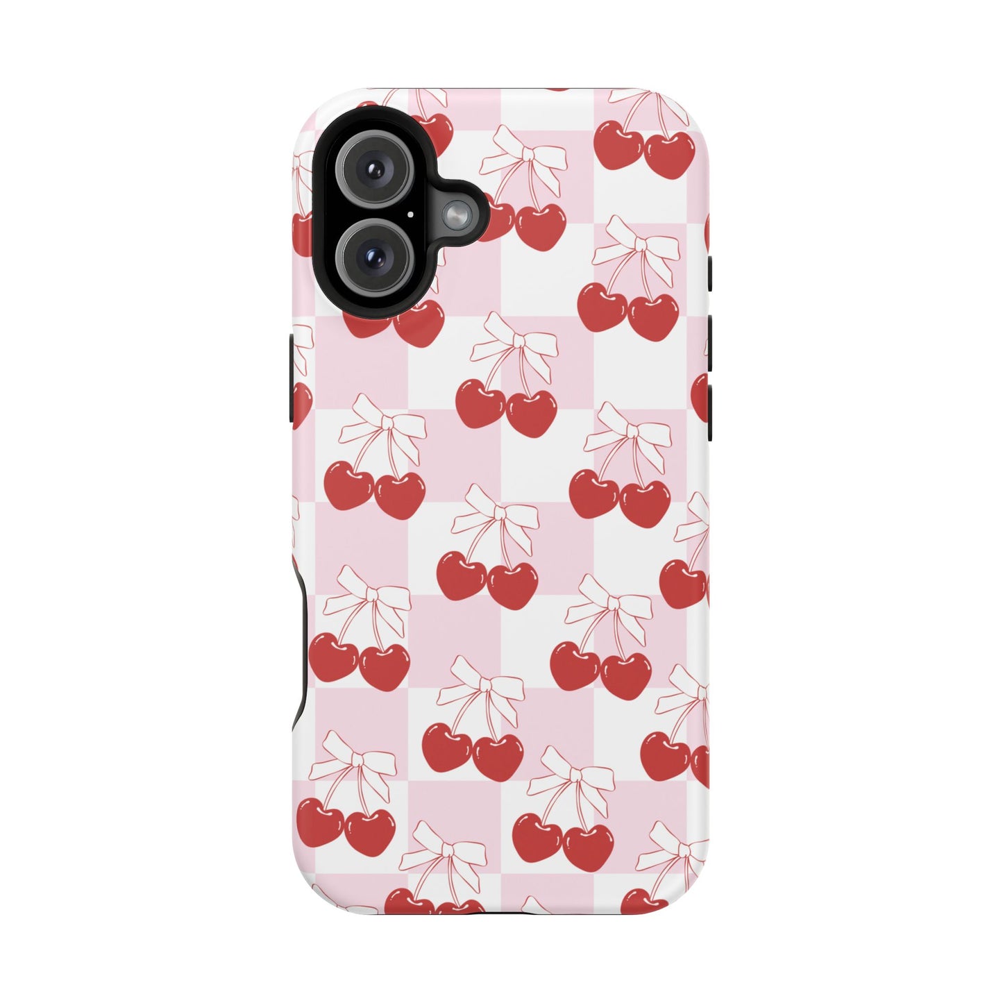 Cherry Bows Coquette iPhone Case