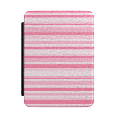 Pink Candy Stripes Kindle Case