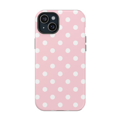 Pink Candy Polka Dots iPhone Case