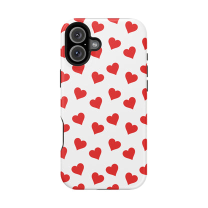 Red Heart Mania iPhone Case
