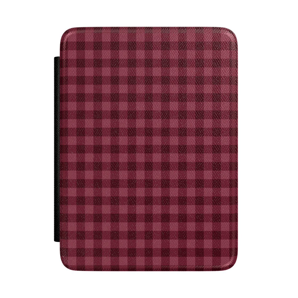 Burgundy Gingham Kindle Case