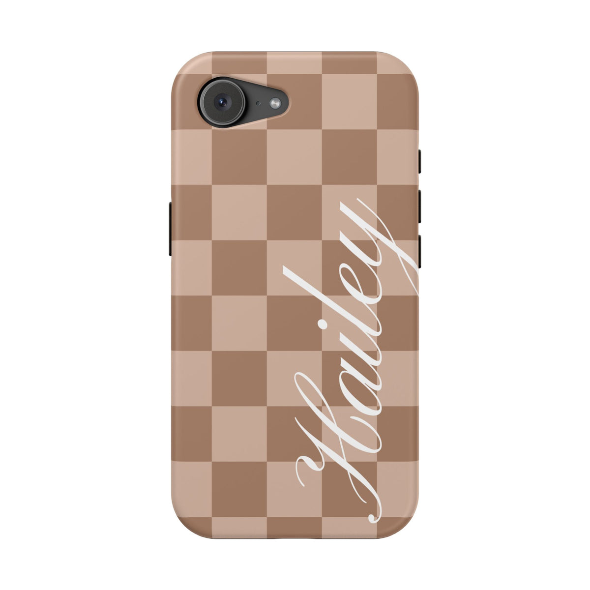 Custom Toffee Checkered iPhone Case