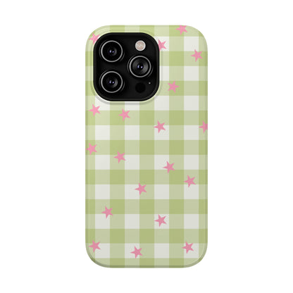 Lucky Star Gingham iPhone Case