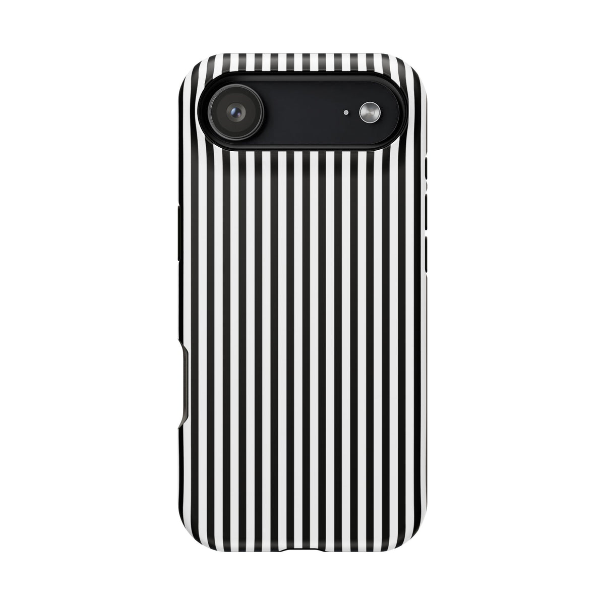 Black Pinstripes iPhone Case