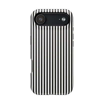 Black Pinstripes iPhone Case
