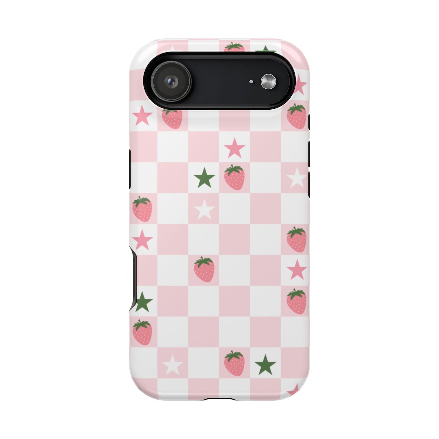 Strawberry Check iPhone Case