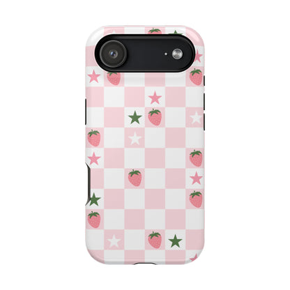 Strawberry Check iPhone Case