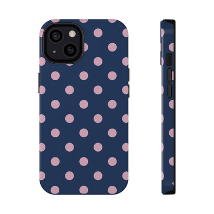 Periwinkle Polka Dots iPhone Case