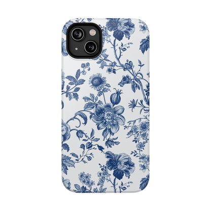French Navy Toile iPhone Case