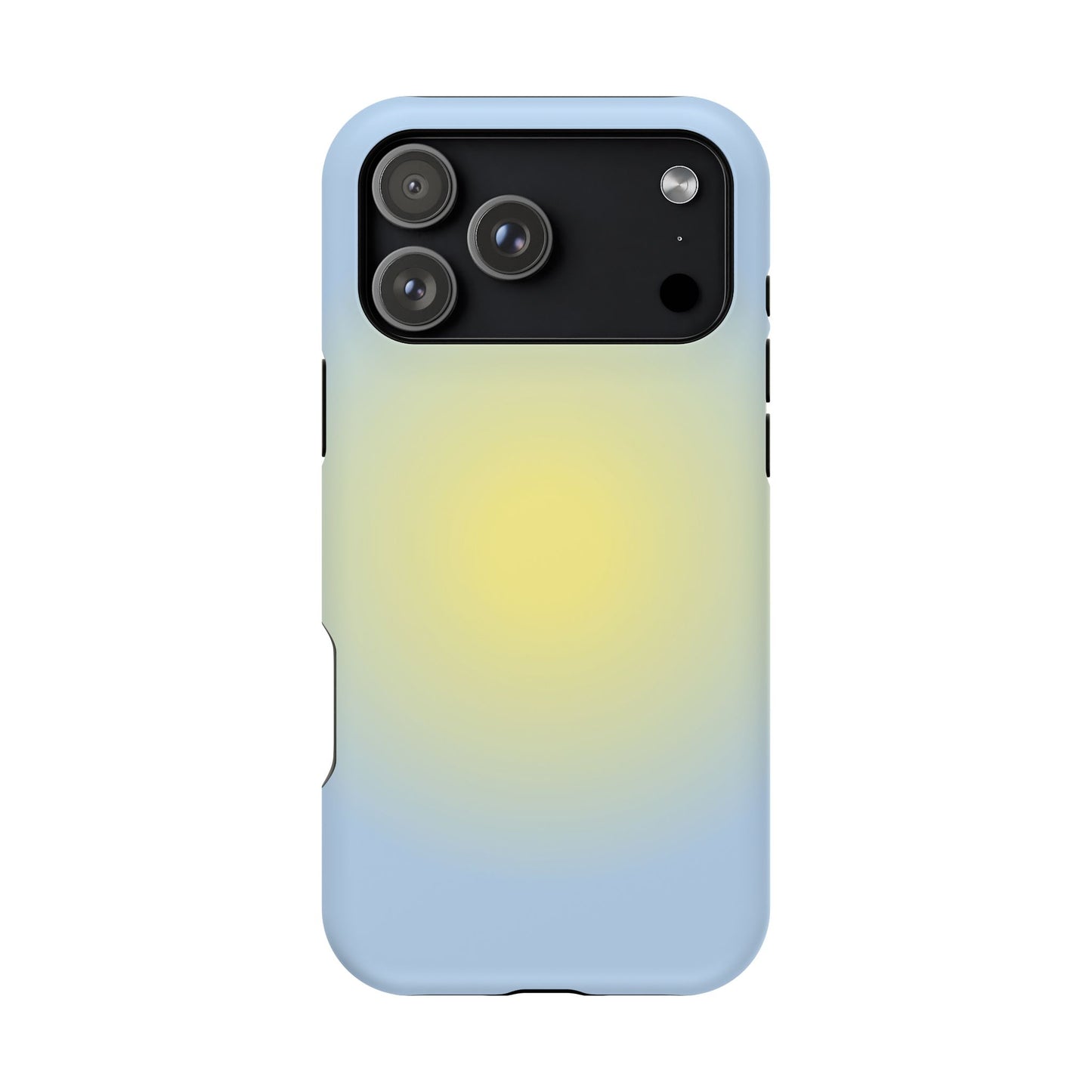Yellow & Blue Aura iPhone Case