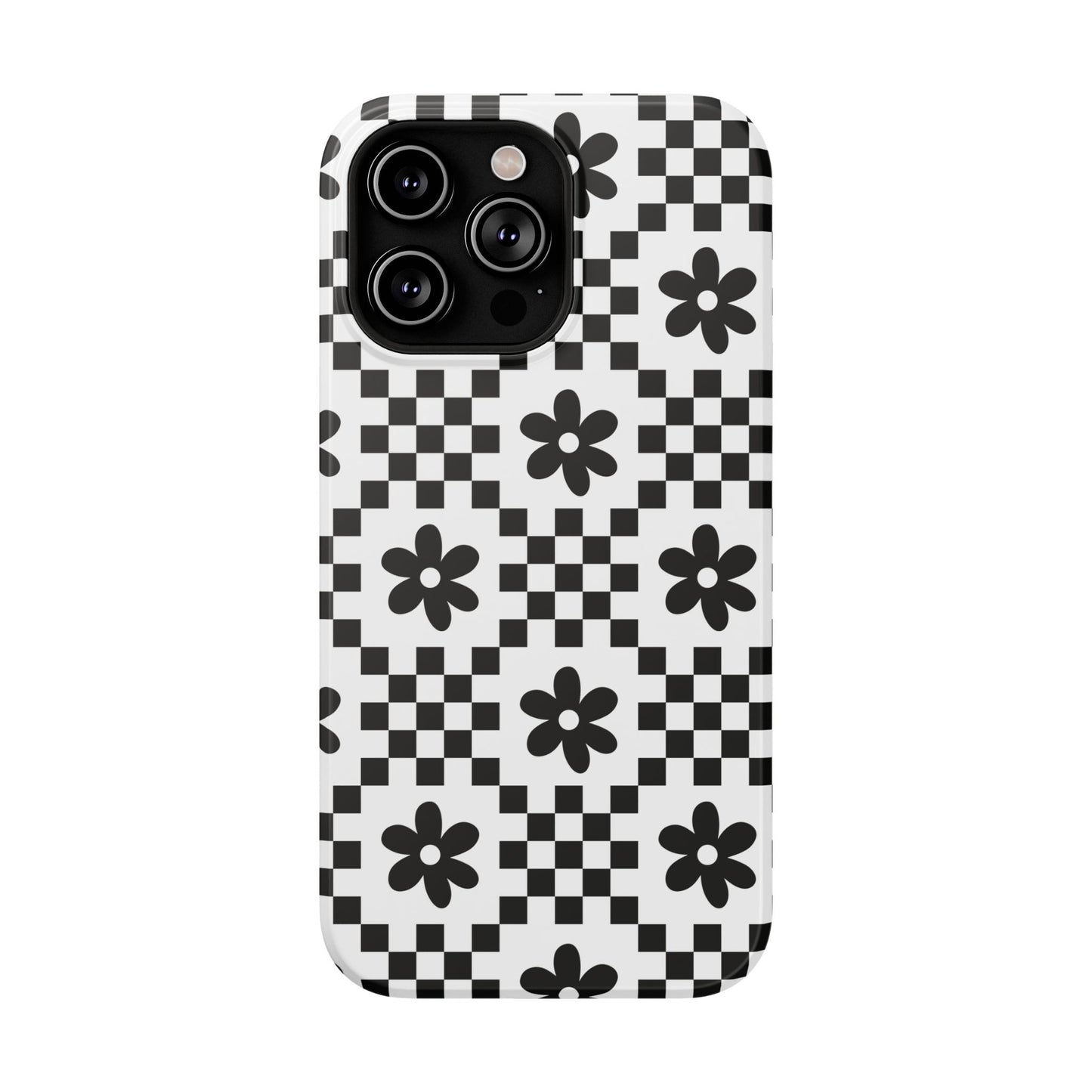 Monochrome Daisy iPhone Case
