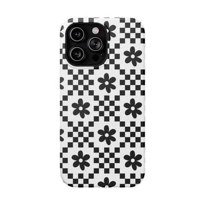 Monochrome Daisy iPhone Case