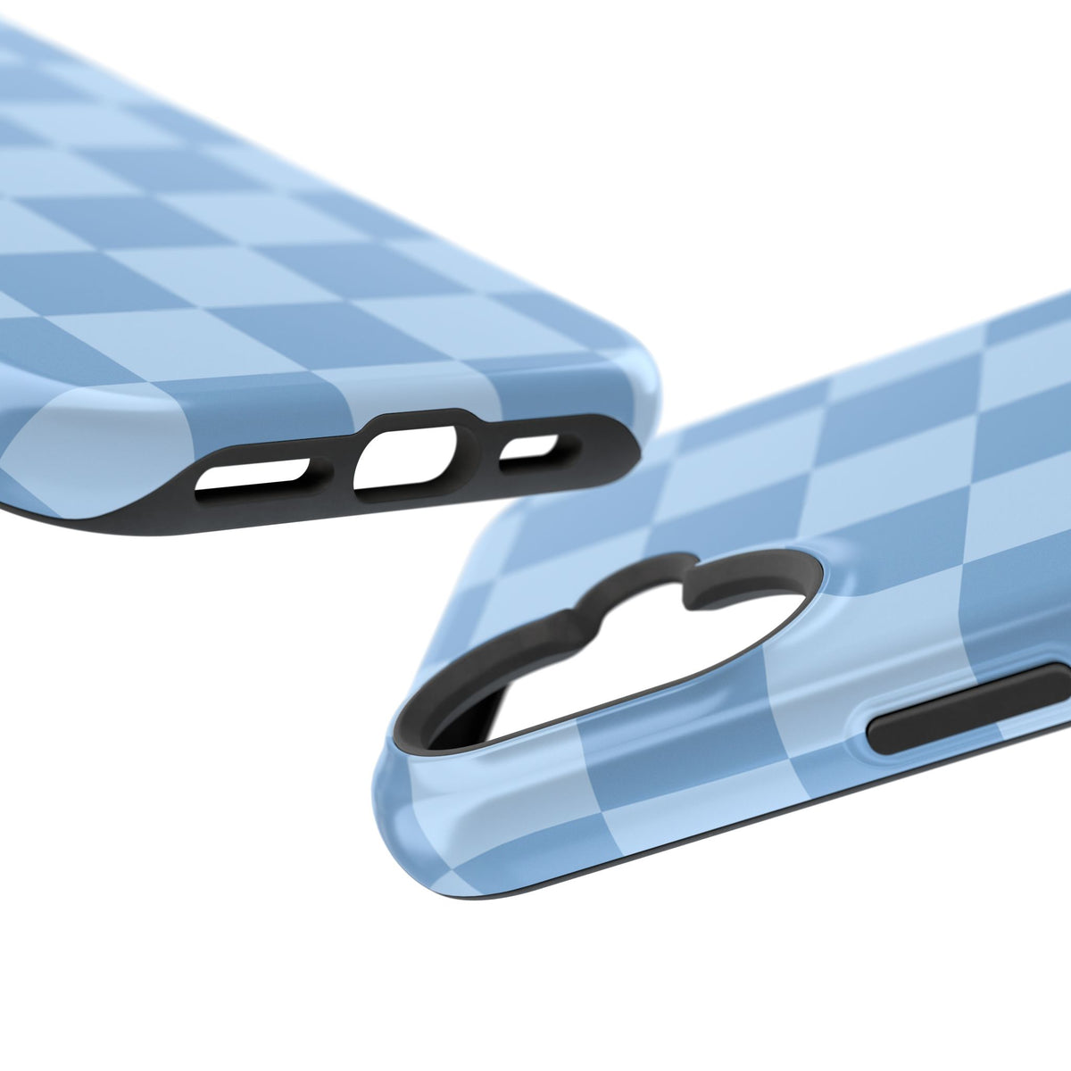 Blue Candy Checkered iPhone Case
