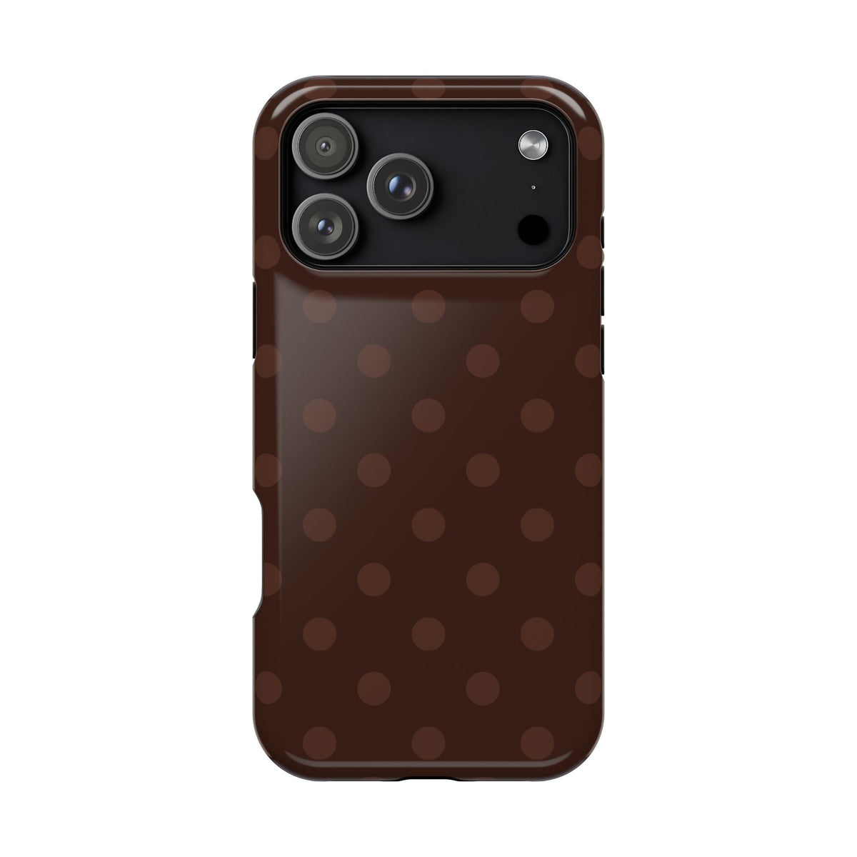 Mocha Polka Dots iPhone Case