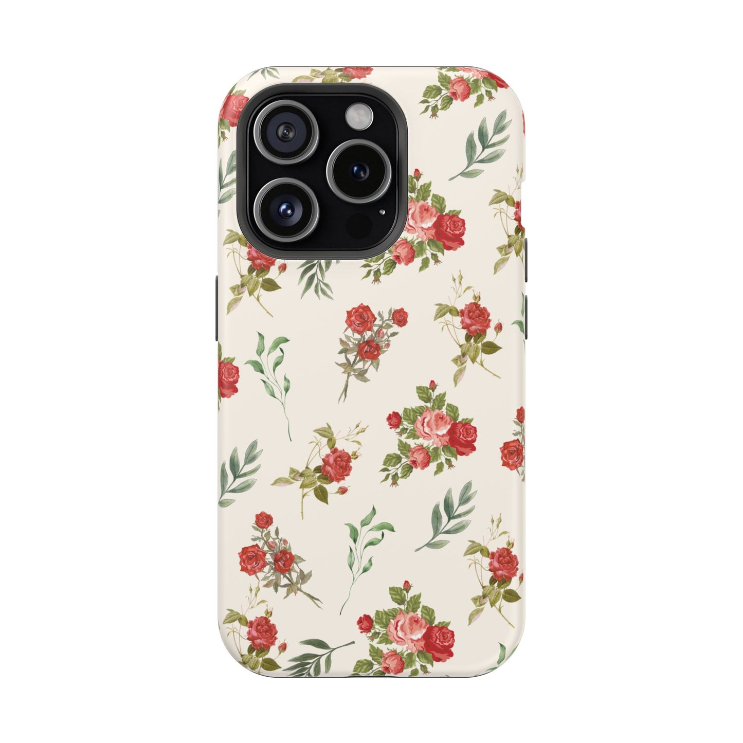 Red Vintage Roses iPhone Case