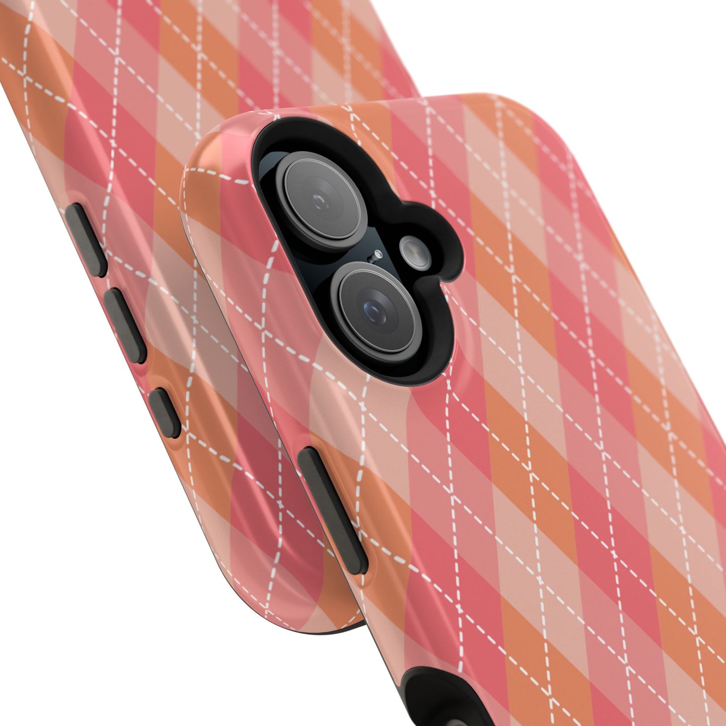 Pink Argyle iPhone Case