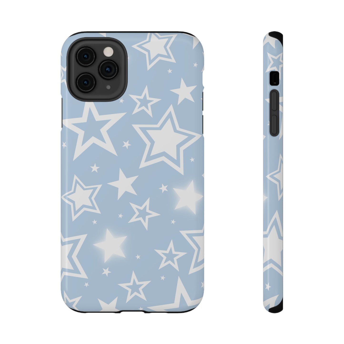 Blue Y2K Stars iPhone Case