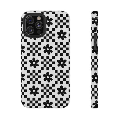 Monochrome Daisy iPhone Case
