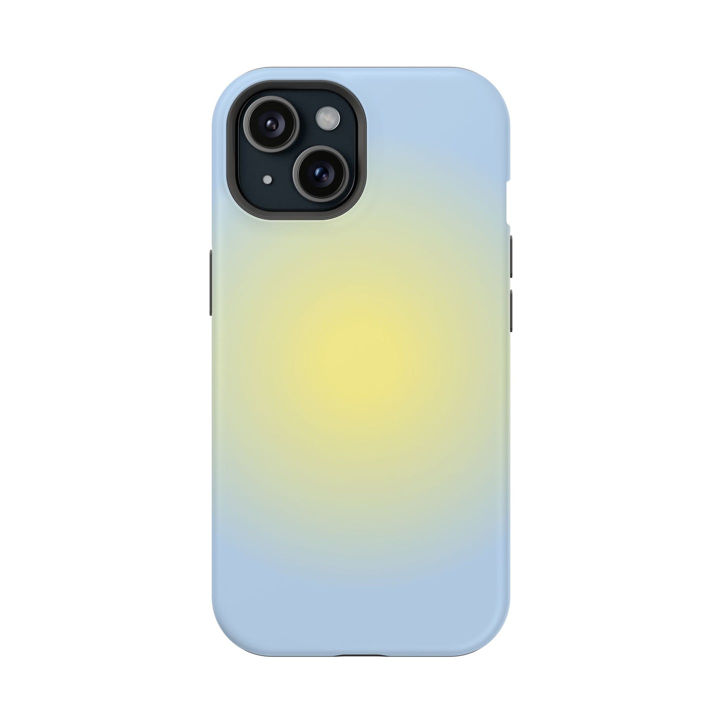 Yellow & Blue Aura iPhone Case