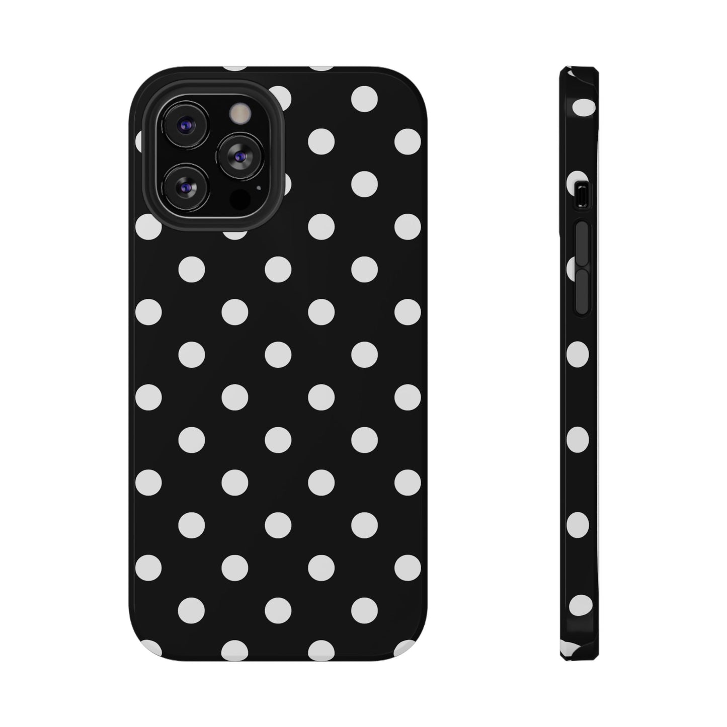 White Polka Dots iPhone Case