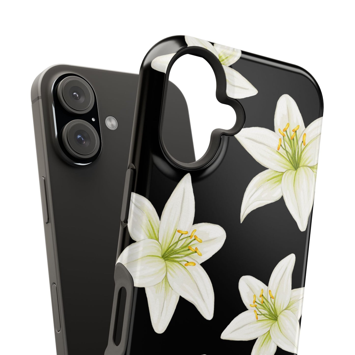 Black Tiger Lily iPhone Case