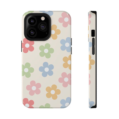 Preppy Retro Flowers iPhone Case