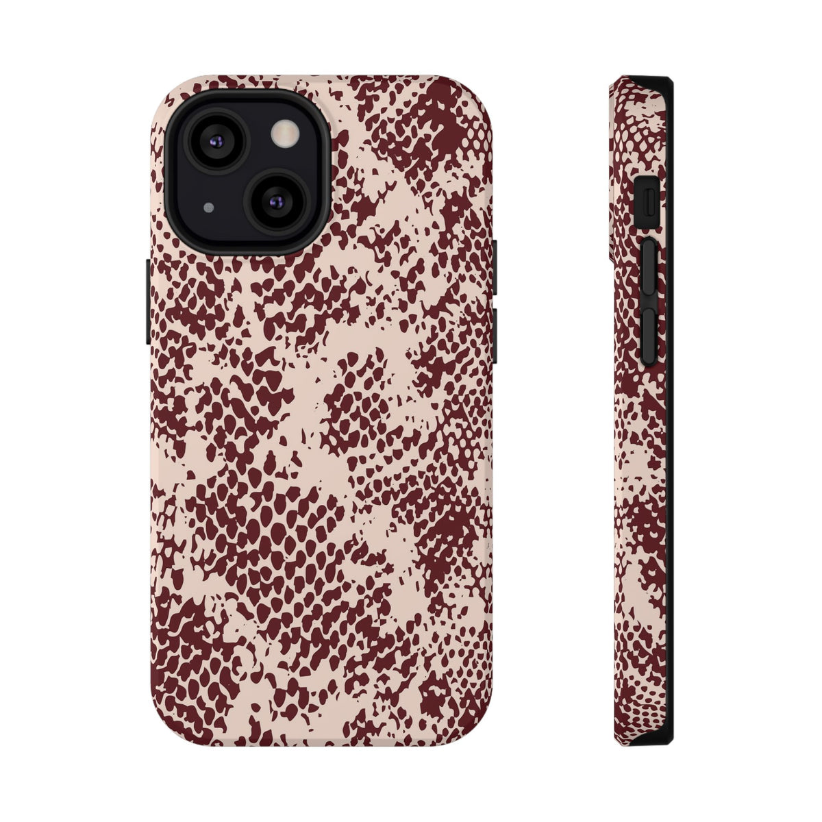 Burgundy Snake iPhone Case